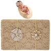 Funpa Baby Photography Prop Set Lovely Lace Infant Swaddle Wrap with 2PCS Headband