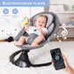 LAREX Baby Swing Infant Swing Electric Toddler Baby Rocker Portable for Newborn Boy Girl, 5 Sway Speeds with Remote Control, 10