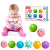 ROHSCE Multicolored Soft Balls for Babies - Textured Montessori Toys for Infant Development