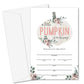 Yuansail Baby Shower Invitation Cards, Pumpkin Fill In Invites Cards, 25 Cards And Envelopes - (Bb004-Yaoqing)