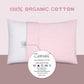 Zenssia Organic Cotton Toddler Pillowcase/Travel Pillowcase Pack Of 2 Set 13X18 Inches With Envelope Closure - Soft & Breathable