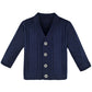 Lilax Baby Boy Cable-Knit Basic Knit Cardigan Sweater 6-9 Months Navy