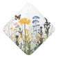 Flradish Wild Flower Hooded Baby Towels Soft and Ultra Absorbent Muslin Cotton Baby Bath Towel 30x30 Inch