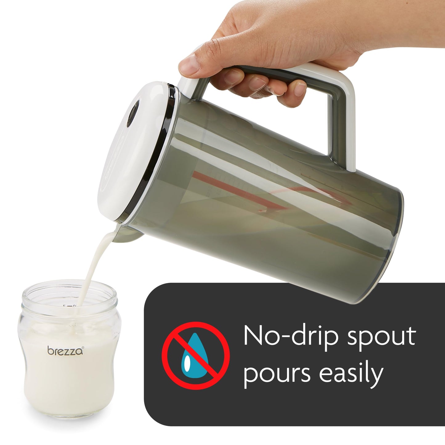 Baby Brezza One Step Motorized Baby Formula Mixer Pitcher - No Air Bubble Electric Mixing For Infant Formula Powder For Baby Bot