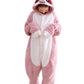 CuteOn Pink Sloth Onesie Kids Animal Pajamas for Boys Girls Halloween Christmas Costume Height for 120cm