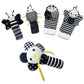 BABY K Rattle Socks & Wrist Rattles and Hand Rattle (Set E+ Flower) - Newborn Toys for Baby Boy or Girl - Brain Development Infa