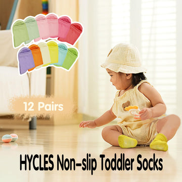Hycles Non-Slip Toddler Socks With Grips Kids Anti Slip Sticky Socks For Infant 1-3 Years Kids Toddler Slipper Socks