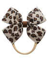 Fancheer Baby Girls Leopard Cheetah Print Bow Headband Infant Toddler Birthday Party Hair Accessories