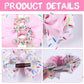 2Pcs Hair Clip, Pink Bow Hair Clips For Baby Girls 5Th Birthday Party Decorations