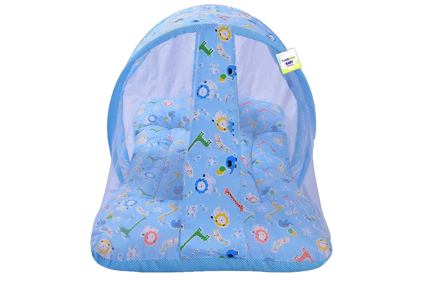 Toddylon Baby Bed New Born Baby Bedding Set Combo | Carry Bag | Mattress | Mosquito Net | Insect Protector | Infants (Cotton, 0