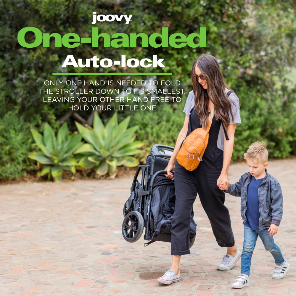Joovy Kooper Rs Lightweight Travel Stroller For Infants And Toddlers With One-Hand Fold, Magnetic Buckle, Multi-Position Recline