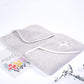 NAMAN Newborn Hooded Baby Blanket, Sleeping Bag, Baby Towel and Baby Wrapper for Baby Girl and boyGrey_Smile Star