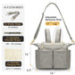 Miss Fong Diaper Bag Tote Baby Bag Leather Diaper Bag Backpack Large Diaper Tote Bag For Girls & Boys Diaper Bag Purse With 11 D