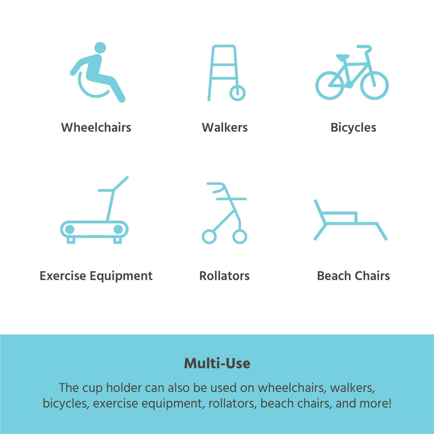 J.L. Childress Cup 'N Stuff Universal Stroller Cup Holder With Cell Phone Pocket For Strollers, Wheelchairs, Bikes, Uppababy & M