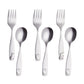 Annova Kids Silverware 6 Pieces Children'S Safe Flatware Set Stainless Steel - 3 X Children Forks, 3 X Children Dinner Spoons, T