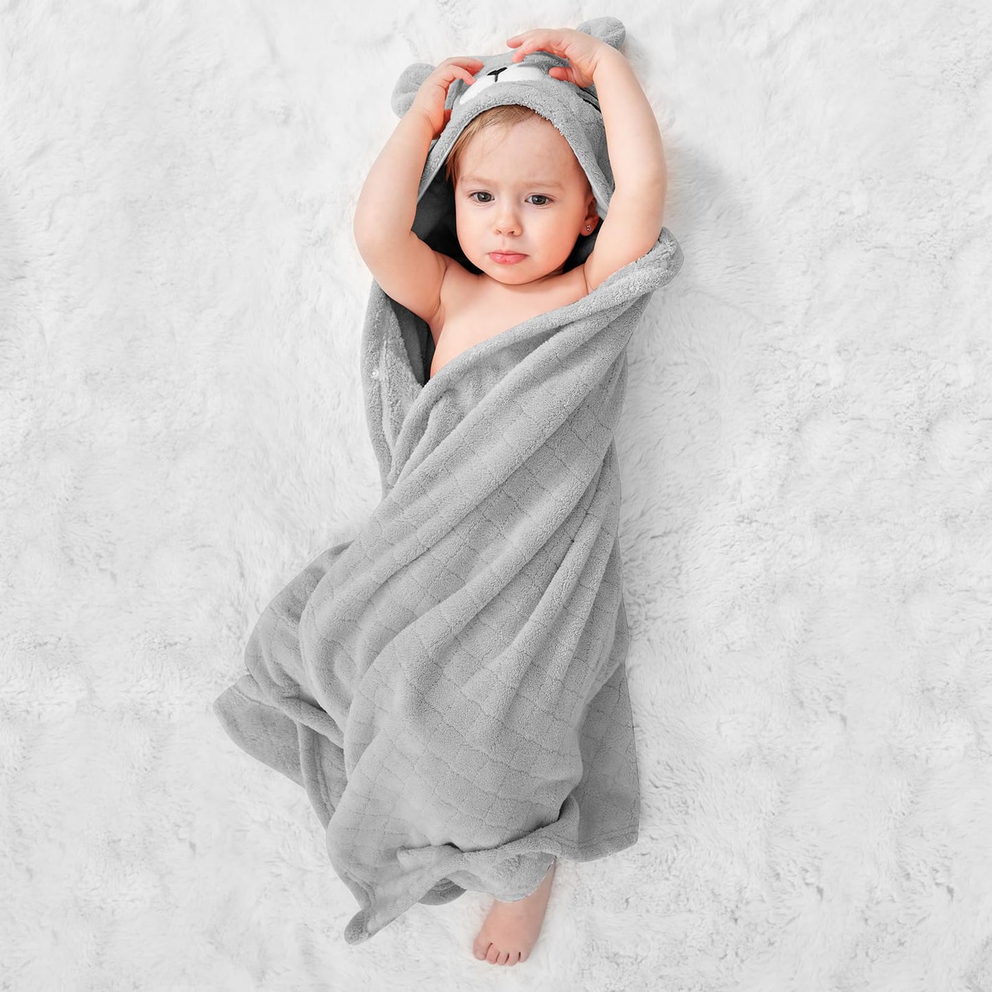 Toddler Hooded Towel Kids Bath Towels Baby Bath Towels For Boy Girl 0-5 Years, 2-Pack Soft & Absorbent Toddler Bath Towel Baby H
