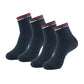Jockey 7002 MenS Compact Cotton Stretch Ankle Length Socks With Stay Fresh Treatment (Pack Of 2)_Navy_Free Size
