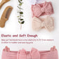 Dreshow Bqubo Handmade Baby Headbands Soft & Stretchy Hair Bands With Bows Nylon Bows Hairbands For Girls Newborn Infant Toddler