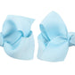 Zoonai 3 Inch Baby Girl Hair Bows Boutique Hair Clip Teens Toddlers Hairpin Headwear - Set Of 2 (Light Blue)
