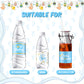 Teling 80 Pieces Baby Shower Water Bottle Labels Waterproof Water Bottle Stickers Wrappers Labels For Baby Shower Party Decorati