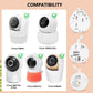 Adjustable Baby Monitor Mount For Vtech Vm901/Vm924/Vm928/Vm923/Rm7764/Rm5764/Rm5754 Baby Monitor, Flexible Tripod Holder For Cr