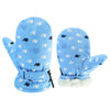 Bavst Toddler Waterproof Mittens Fleece Lined Baby Boys Girls Winter Warm Glove Kids Snow Infant Ski Mitten For 3M-5T (Little Wh