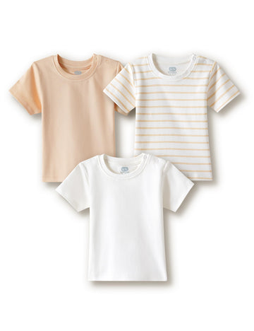 Amazon Brand Symbol Unisex 100% Cotton Half Sleeve TShirts (Pack Of 3) (SkBtsSs262004 (024M)_Bswcws_1824 M)