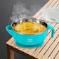 Mee Mee Air Tight Baby Feeding Bowl | Bpa Free | Stay Warm Bowl | Food Remains Warm | Suction NonSpill Bowl (Blue)(Pack Of 1)