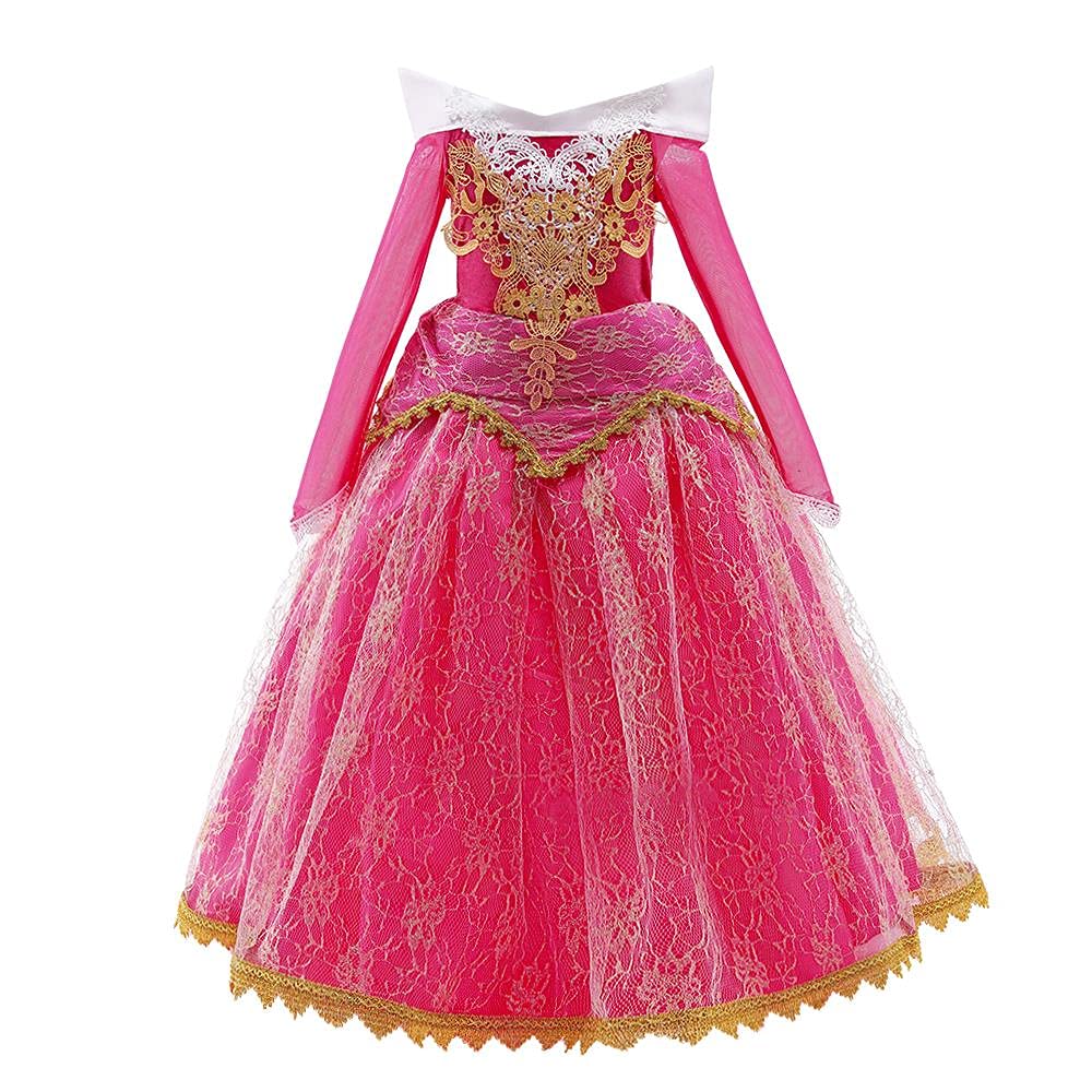 Dressy Daisy Beauty Princess Costume Dress Up For Little Girls Halloween Birthday Party Fancy Ball Gown Size 5T 6