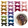 Velvet Bows For Baby Girls, 20Pcs Boutique Tiny Baby Hair Clips, Fully Lined Hair Barrettes Alligators For Infants Toddlers Fine