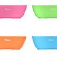 Bakerpan Silicone Bowls For Babies, Toddlers Bowls, Camping Bowls, Travel Bowls - Set Of 4 (Multi)