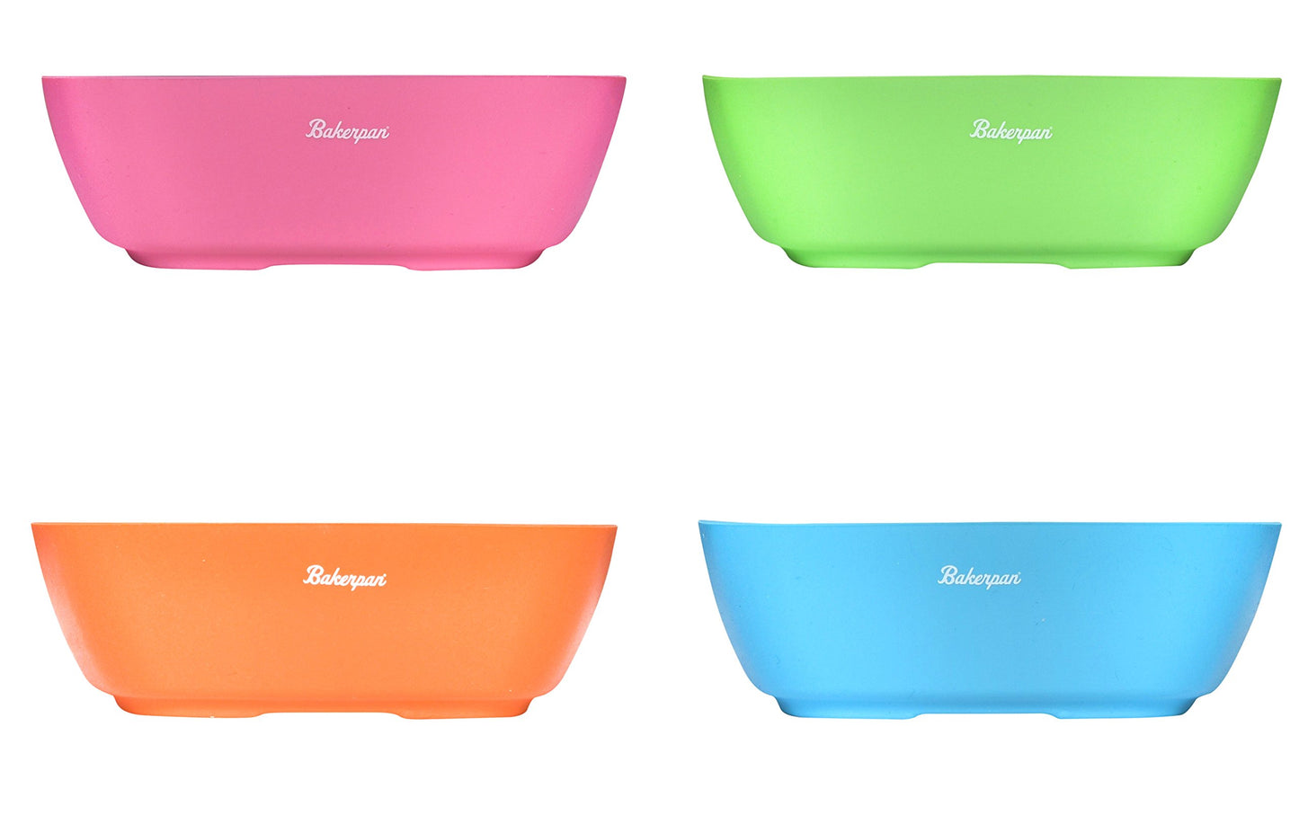 Bakerpan Silicone Bowls For Babies, Toddlers Bowls, Camping Bowls, Travel Bowls - Set Of 4 (Multi)