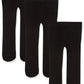 Luvable Friends Baby Girls' Nylon Tights, Black, 2T-4T