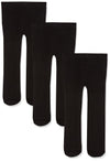 Luvable Friends Baby Girls' Nylon Tights, Black, 2T-4T