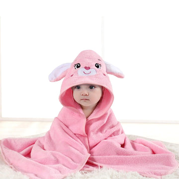 HiABsee Hooded Baby Towels with Hood, Absorbent Baby Hooded Towel