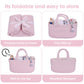 Baby Diaper Caddy Organizer for Girl Boy Rope Nursery Storage Bin Basket Portable Holder Tote Bag for Changing Table Car Travel