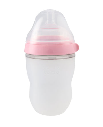 Comotomo Natural Feel 8Oz. Bottle, 4 Pack - Pink