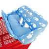 Soft Pillow Attached 2-In-1 Shopping Cart And High Chair Cover For Baby~Padded~Fold'N Roll Style~Portable With Free Carry Bag (B