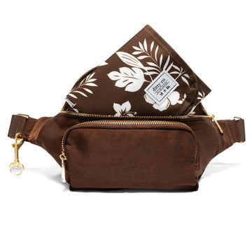 Ditty Co. Small Diaper Bag - Portable Changing Pad - Crossbody Bags For Women - Baby Wipe Holder - Baby Travel Essentials (Choco