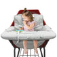 Pandaear Shopping Cart Cover For Baby, 2-In-1 Grocery Cart Seat Cover & Baby Highchair Cover For Infant, Toddler -Grey