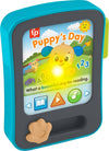 Fisher-Price Baby Learning Toy Laugh & Learn Puppys Storytime Reader Pretend Tablet with Music & Lights for Ages 6+ Months