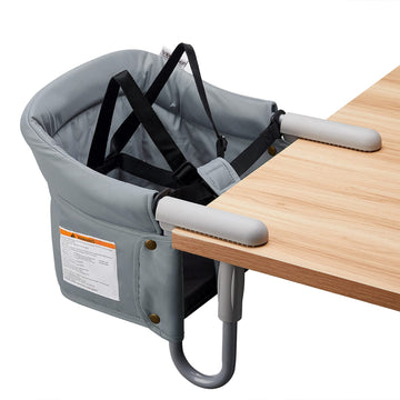 Hook On Chair, Veeyoo Clip On High Chair Folding Fast Table Chair With Storage Bag, Portable Baby Feeding Seat Attach To Table F