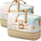 Kids Storage Organiser Bag Teddy Bear Design | Foldable Multipurpose Basket with Handles for Toys Clothes Books and Baby Items |