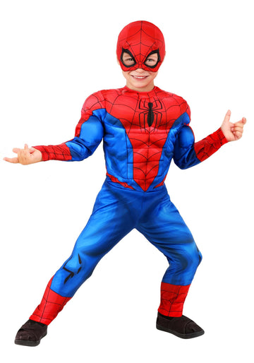 Marvel Spider-Man Toddler Costume - Officially Licensed Superhero Suit For Kids 4T Blue,Red