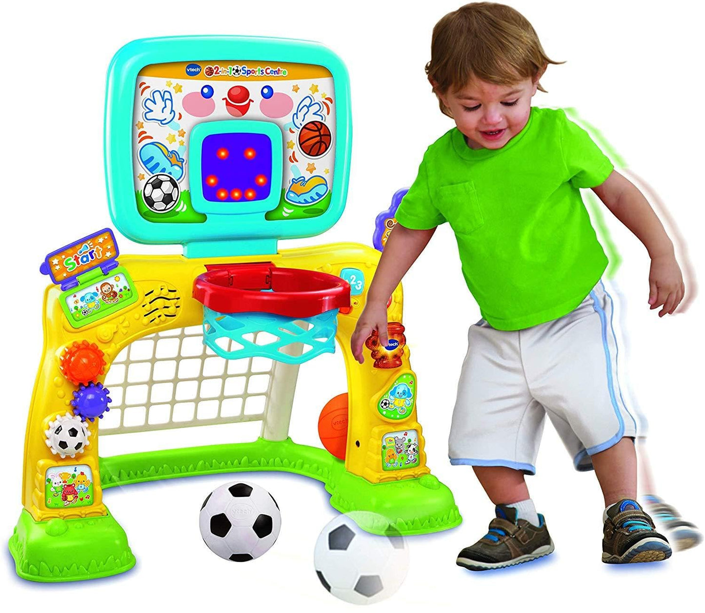 VTech 3-in-1 Sports Centre, Baby Interactive Toy with Colours and Sounds, Learning with Role-Play, Suitable for Baby Boys & Girl