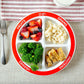 Health Beet Choose Myplate Portion Plate For Kids, (4 Pack) Toddlers - Kids Nutrition Plates With Dividers From