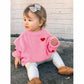 Boutikome Valentines Day Sweater Toddler Baby Girl Boy Heart Shirts Embroidery Knit Tops Spring Clothes Warm Winter Pullover(Pin
