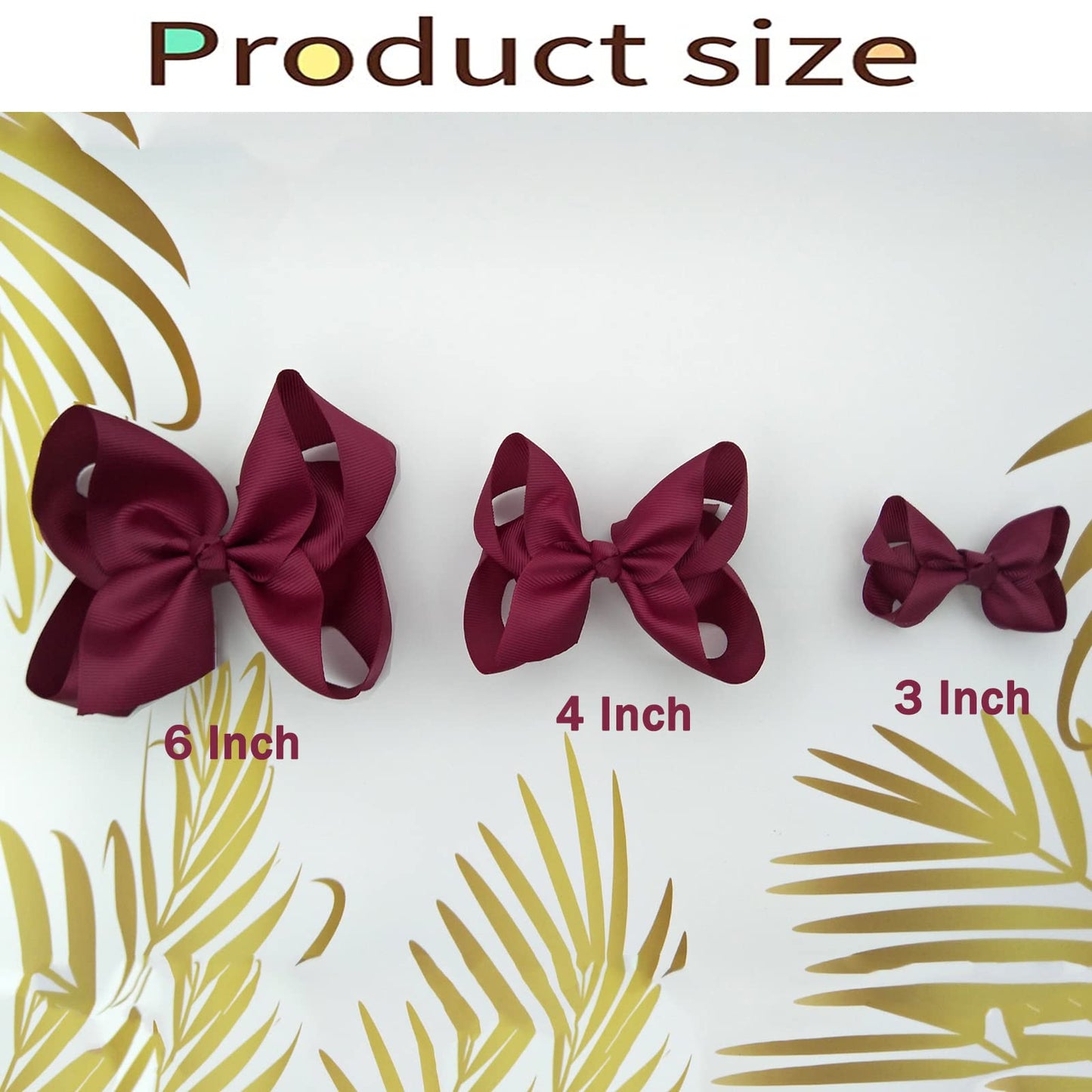 Neon Bows For Girls,6Pcs Hand-Made Grosgrain Ribbon Hair Bows Alligator Clips Hair Accessories For Little Teen Toddler Girls Kid