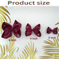 Red Bows For Girls,6Pcs Hand-Made Grosgrain Ribbon Hair Bows Alligator Clips Hair Accessories For Little Teen Toddler Girls Kids