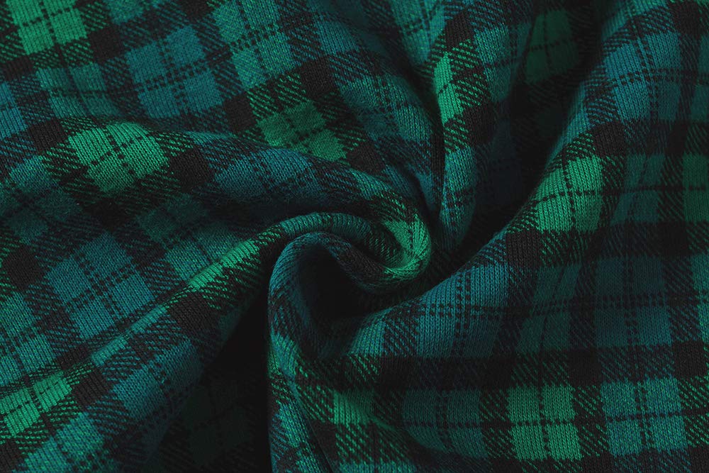 Christmas Plaid Pjs Baby Boys Long Sleeve Pajamas Cotton Green Sleepwear Holiday Infant Size 18-24 Months